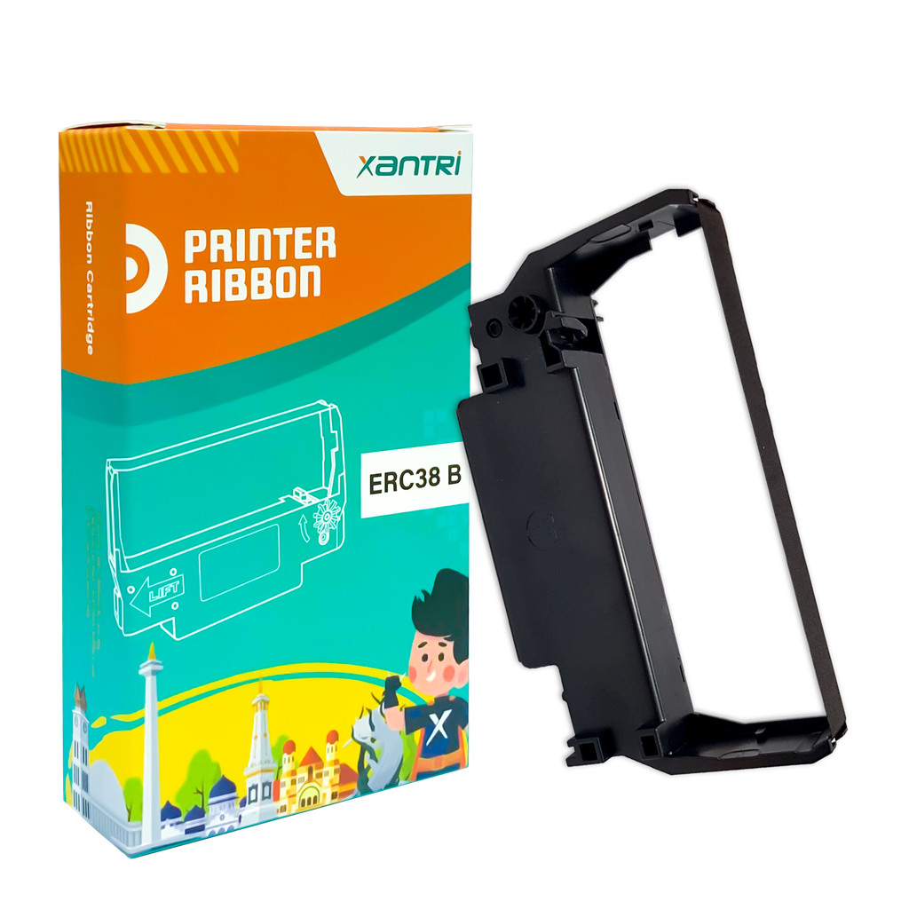 FixPrint Ribbon Cartridge XANTRI Pita Epson ERC-38 B ERC38 TMU220 Black