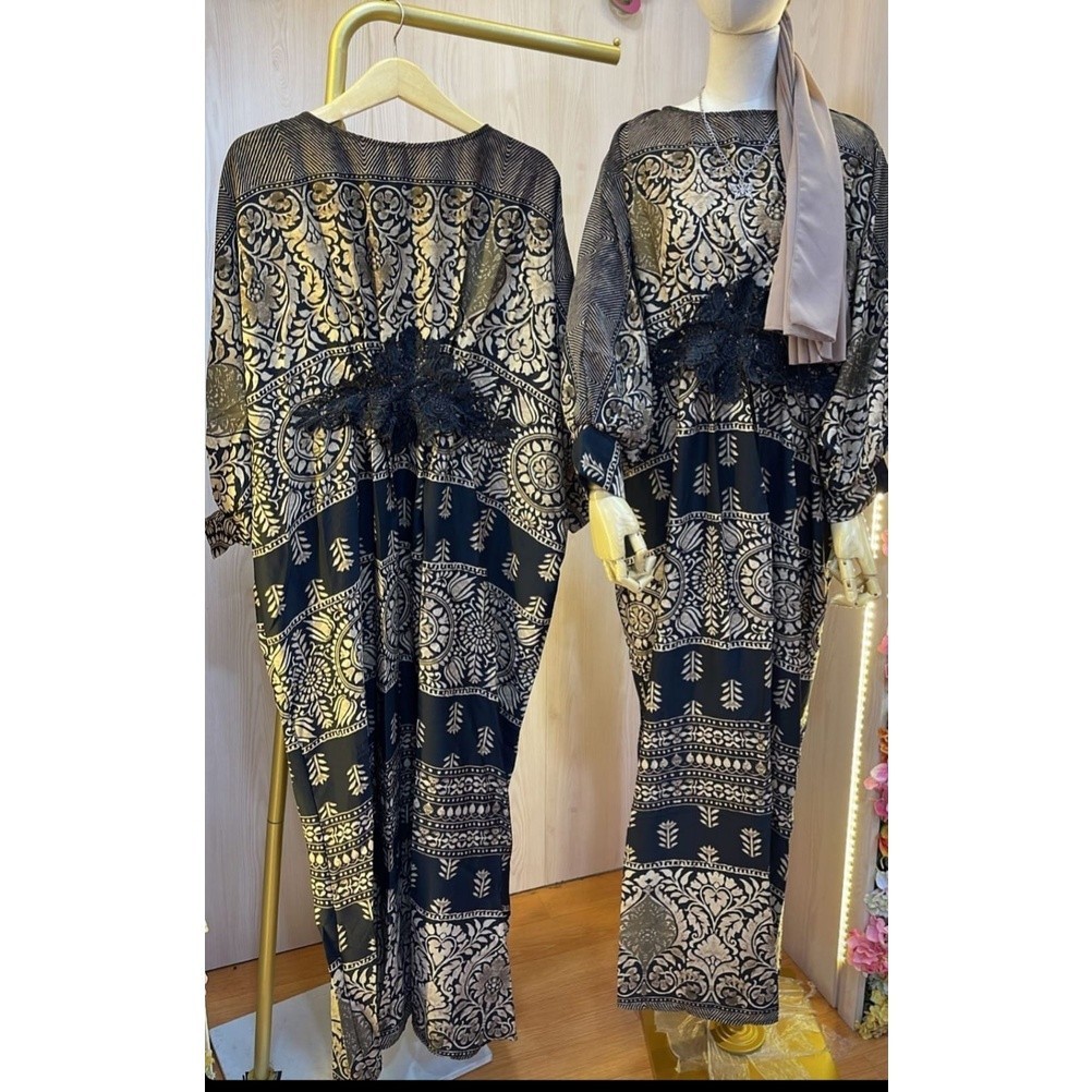 KAFTAN GOLD BLACK BRAND SOIRA DELVINAASHOP DELVINAA44