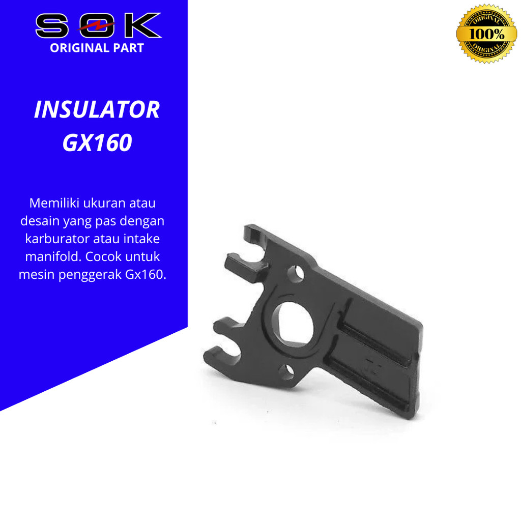 insulator karburator GX160 paking fiber karburator GX160 fiber GX160 GX200