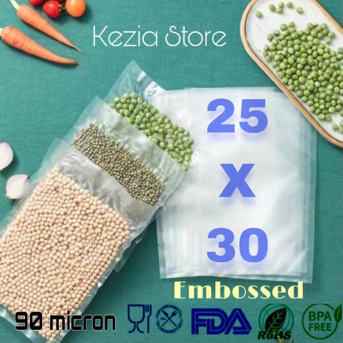 Plastik Vacuum Sealer Emboss (25x30) / Plastik Vakum / Vakum Sealer