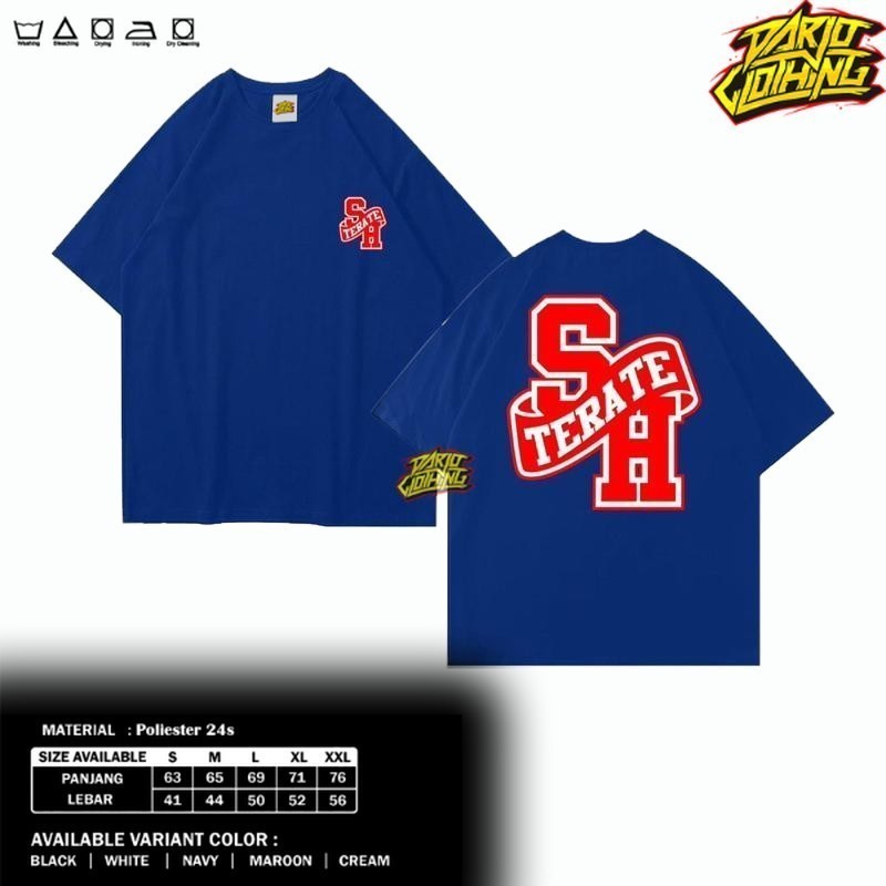 Terate Kaos SH Terate Simpel Warna Biru