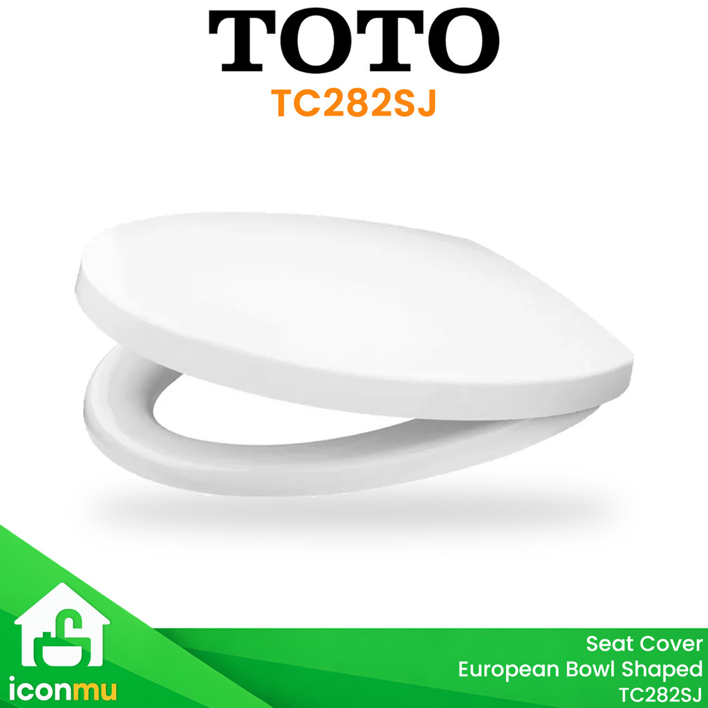 TOTO Seat Cover TC282SJ Seat Cover  Tutup Closet CW630J CW 630 Original Putih Soft Slow Close Baru