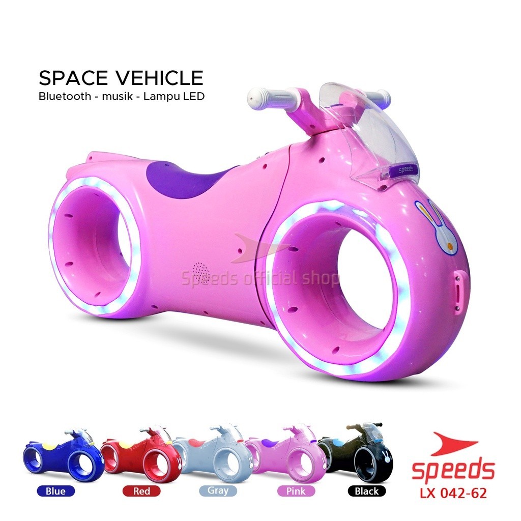 SPEEDS Mainan Anak Sepeda Motor Manual Anak Motor Motoran Anak Kuda Kudaan Sepeda Keseimbangan Mini 
