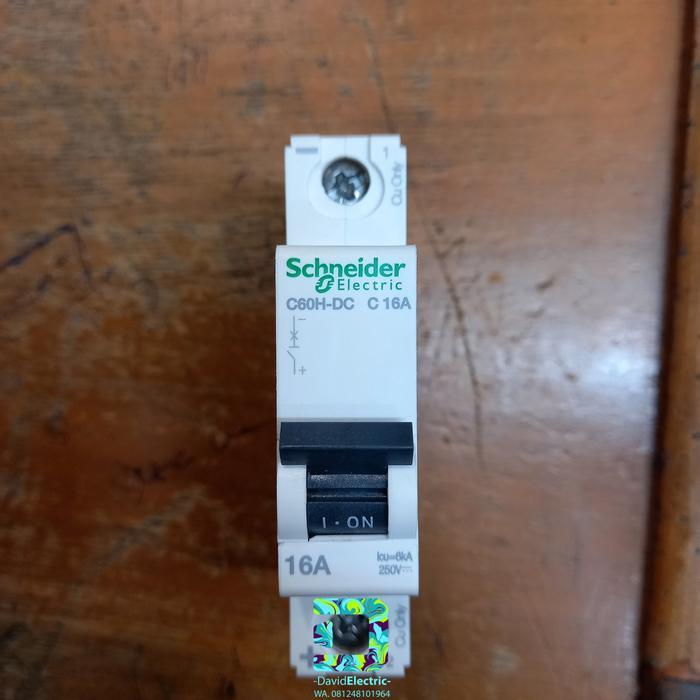 Mcb dc c60h 1phase 16amper schneider
