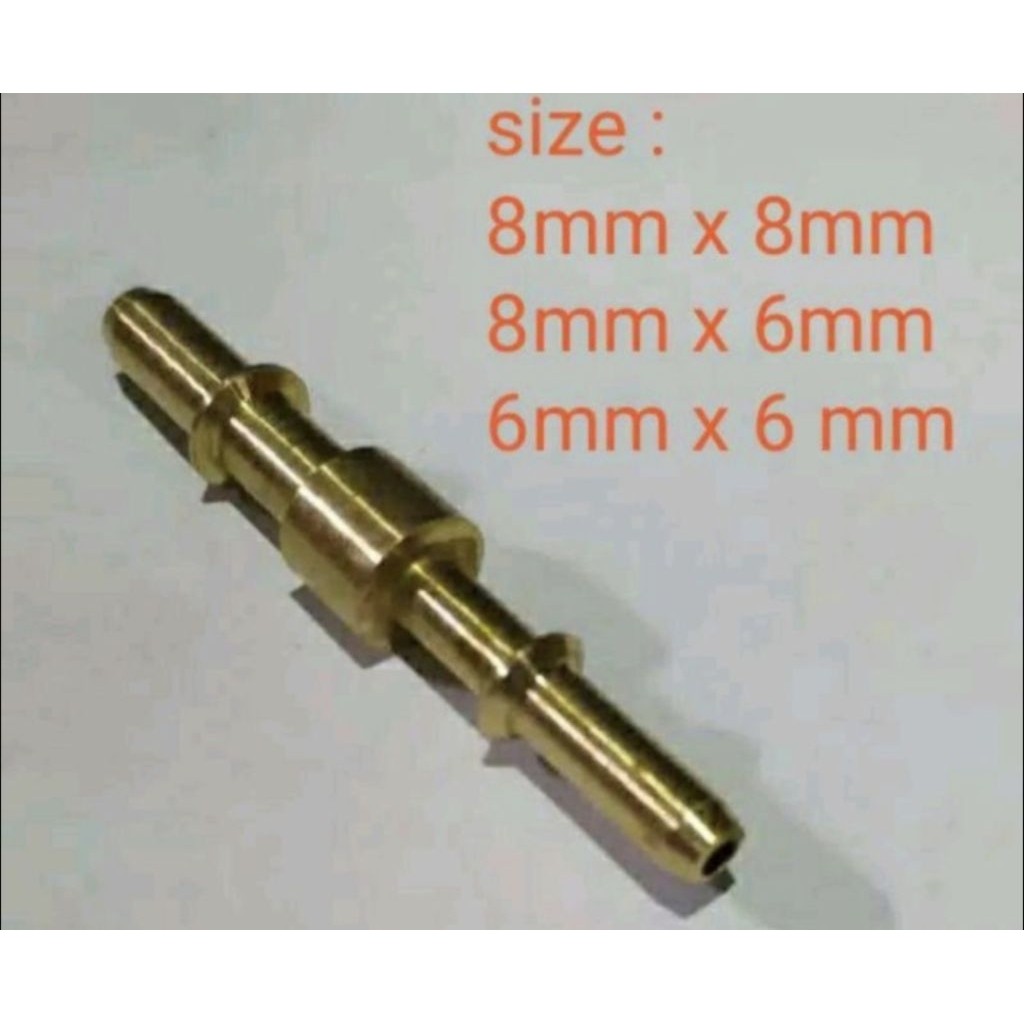 Nepel Tusuk Gigi 6x6 mm nepel kuningan  ict nepel injektor cleaner servis injeksi
