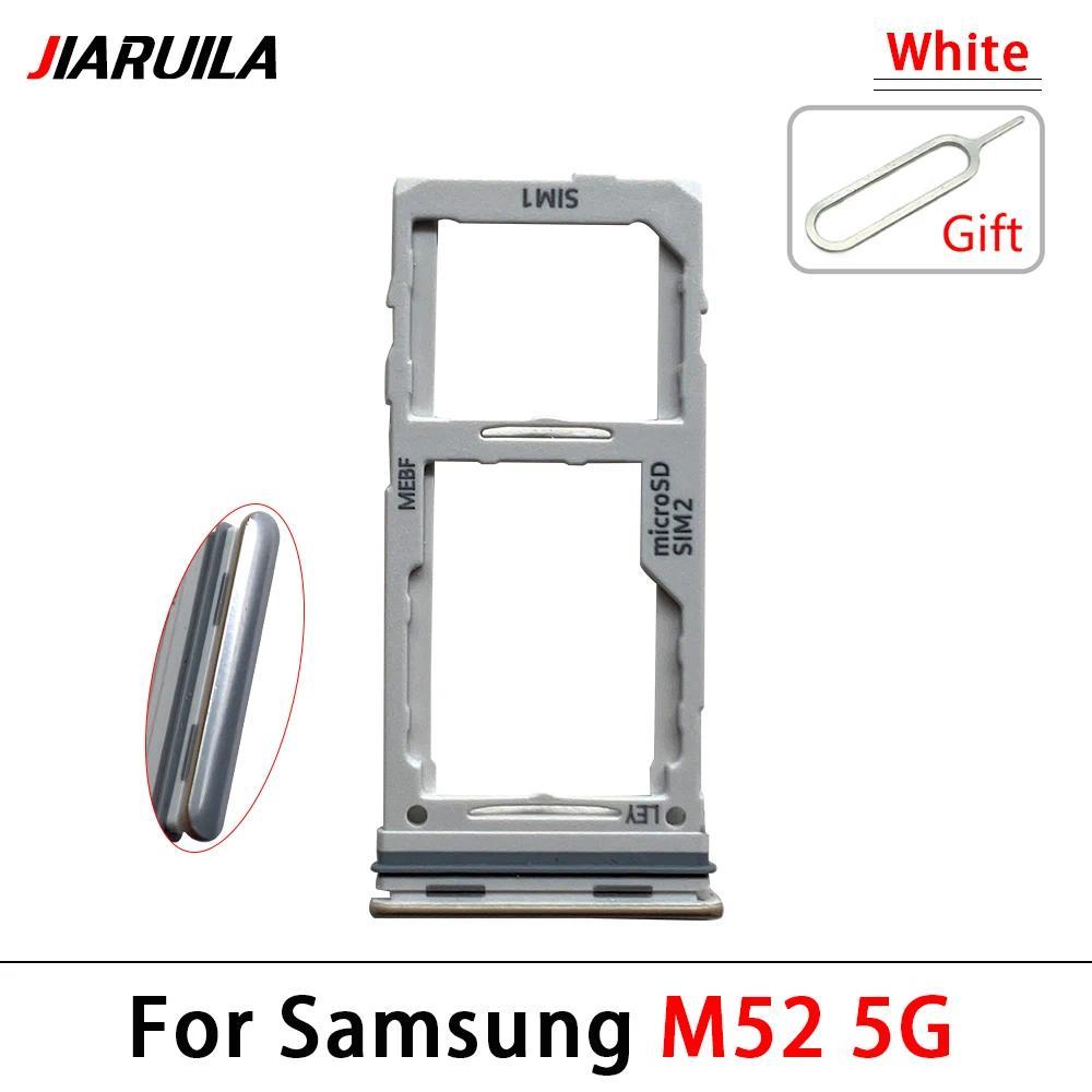 Sim Card Tray For Samsung M31S M32 M51 M52 Dual Micro SIM Card Slot Tray Holder SD Card Reader Parts