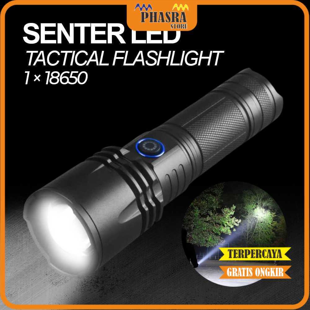 BESTSUN Senter LED Tactical Flashlight XHP50 1500 Lumens - P50 -PHASRA-