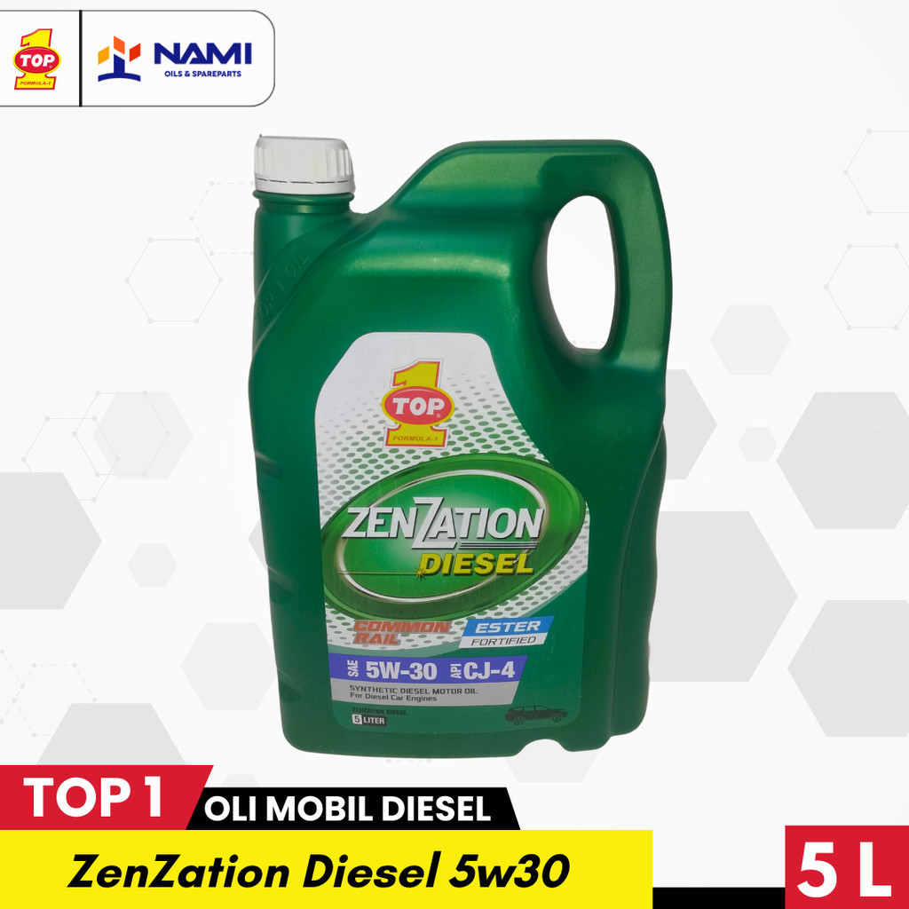 *TOP 1 ZENZATION DIESEL 5W30 (5L)* Car oil / oli mobil diesel- Original