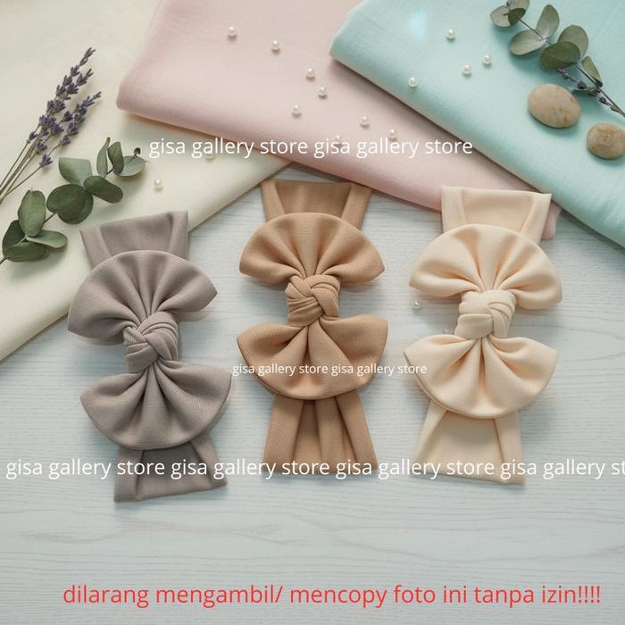 termurah Paket 3 Pcs/ Set Bandana Bando Bayi Pita Headband Bayi Anak Kupu-Kupu Bando Balita Anak Per