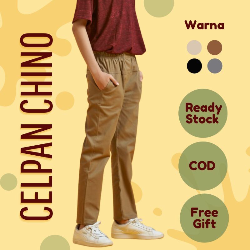 RAF Celana Panjang Anak Chino little Dino 7 -14 Tahun