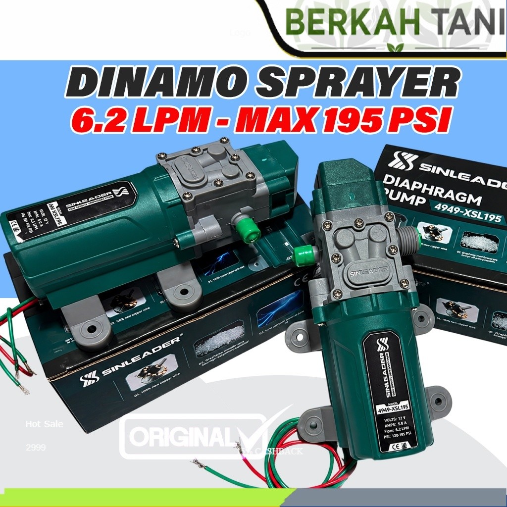 ORIGINAL SINLEADER 4949-XSL195PSI - Dinamo pompa dc MAX 195 PSI 6.2LPM
