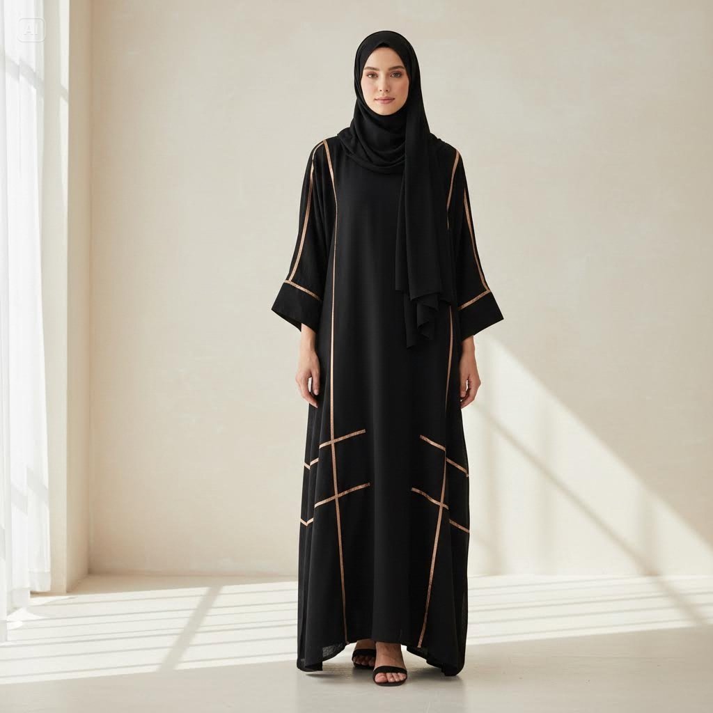 Abaya Gamis Rayon Ld 130 Premium Nyaman Friendly Lebaran Pengajian Kondangan Busui Jumbo