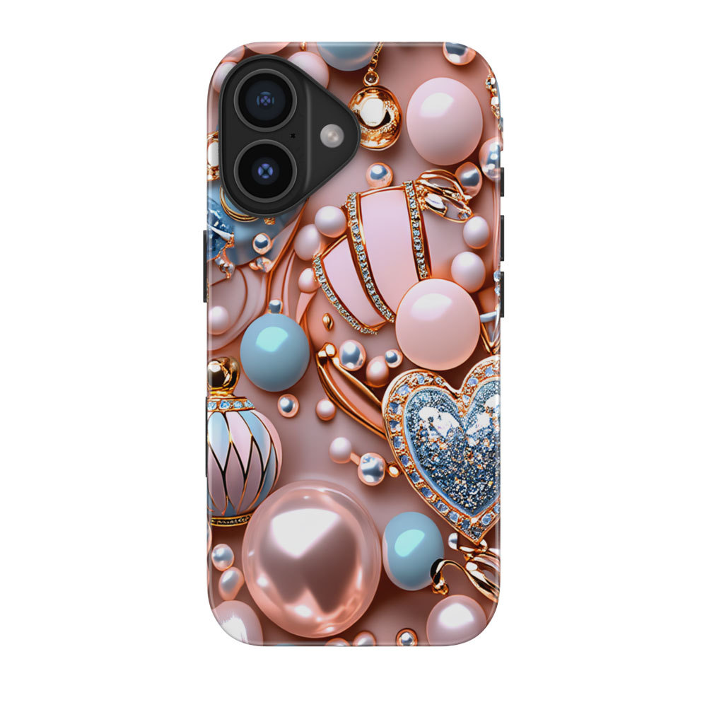 Magnetik Casing Cocok Untuk IPhone 17 16 15 14 13 12 11 Pro Max Air Plus Mini Case Gilded Treasures 