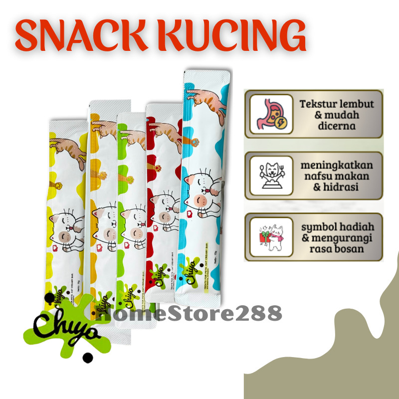 Snack Kucing Murah / Chiyo Cat Snack / Cat Creamy Snack