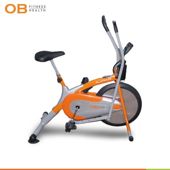 OB Fit OB 6011 Sepeda Statis Dual Motion Platinum Bike Best Seller - Hitam, 0