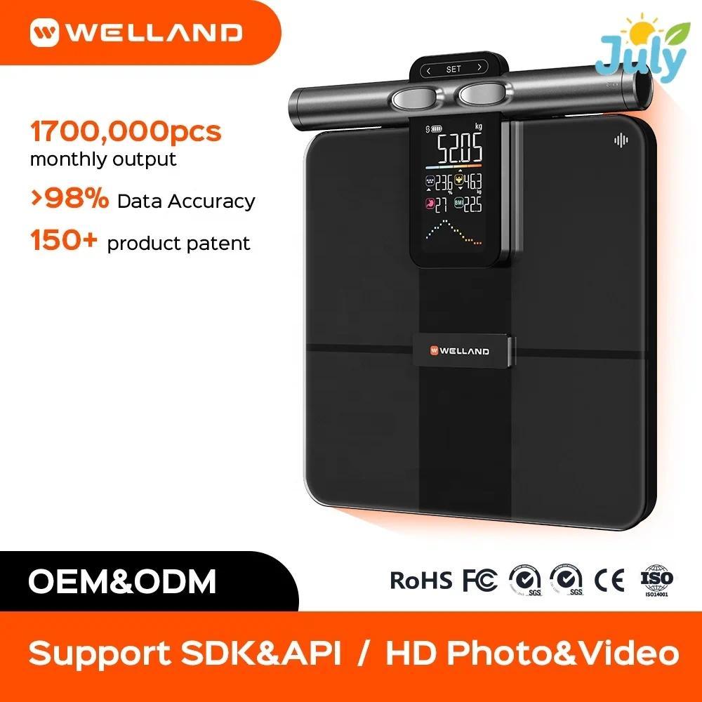 Welland Bathroom Household BMI Electronic Body Fat Analyzer Scales Electronic Smart git Weighing Fat
