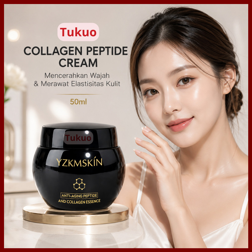 YZKMSKIN Peptide Collagen 60g – Krim Wajah dengan Hyaluronic Acid untuk Melembapkan