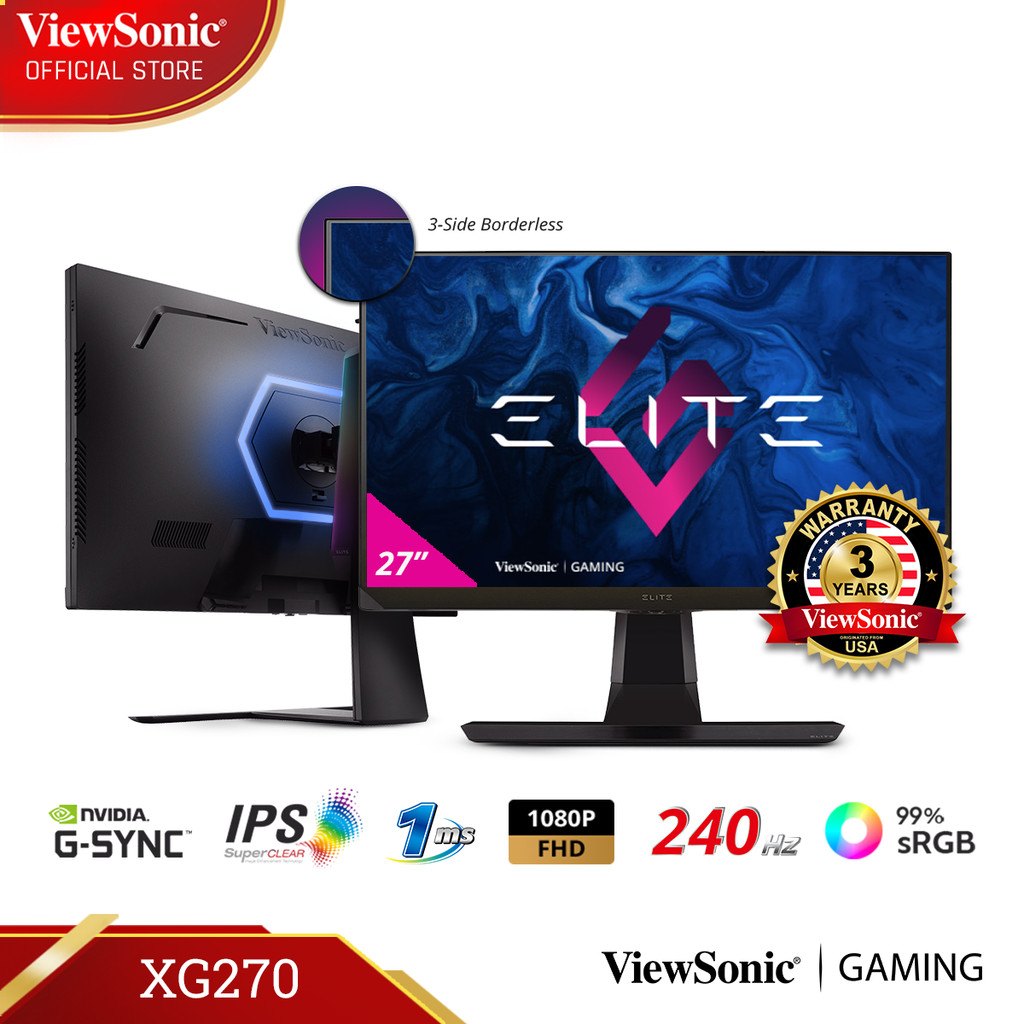 ViewSonic XG270 27" 1ms, 240 Hz IPS Gaming Monitor