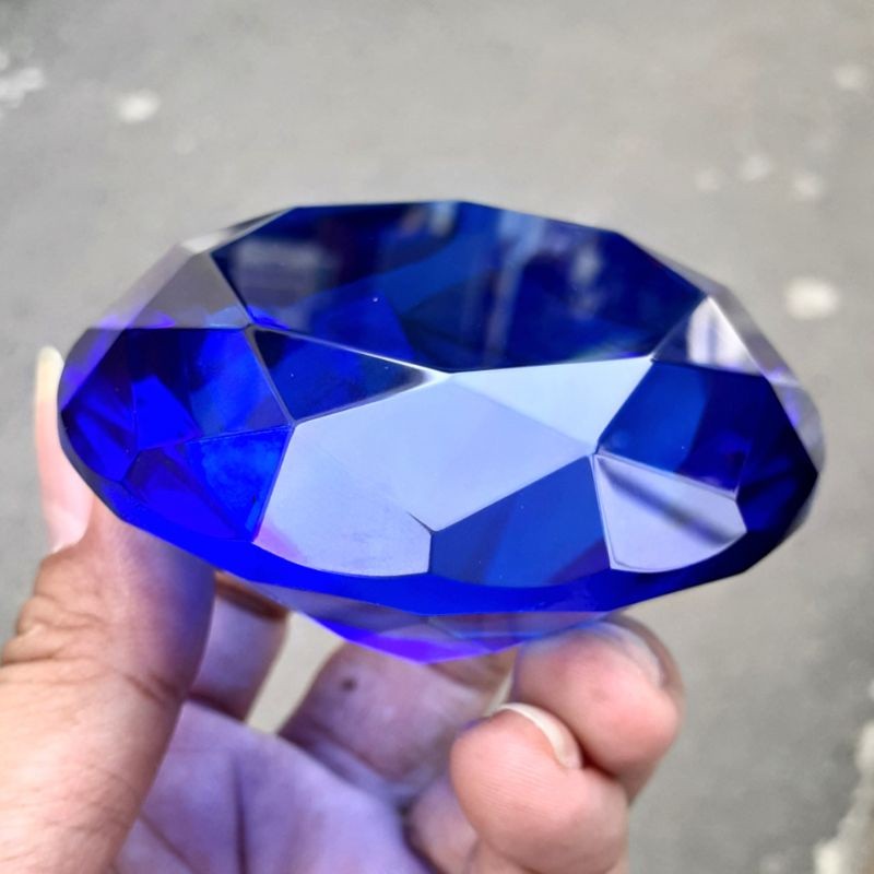 Batu American Diamond Jumbo 75x75x40mm Pajangan