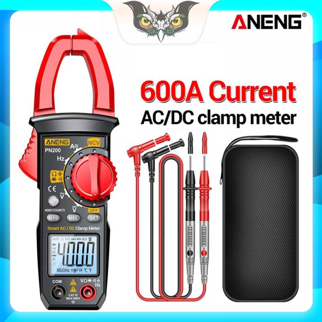 Tang Ampere Clamp Meter Digital AC DC Current Multimeter Multitester