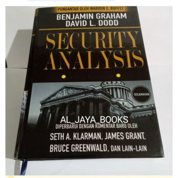 buku fisik Buku Security Analysis - Benjamin Graham - terjemahan