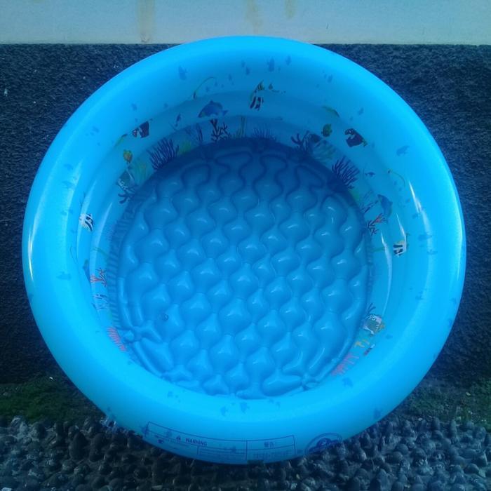 Kolam Renang Anak Tiup 3 Ring Tebal Anti Bocor Bak Mandi Bayi Portable Mini Pool Bermain Outdoor Ind