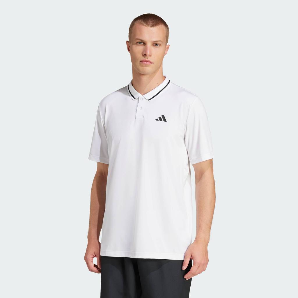 adidas Tennis Club Tennis Climacool Pique Polo Shirt Men White JD8644