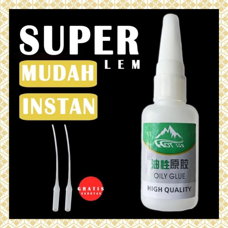 Best Promo!!! 50 grm lem oily glue lem super glue cairan perekat super kuat lem korea lem setan supe