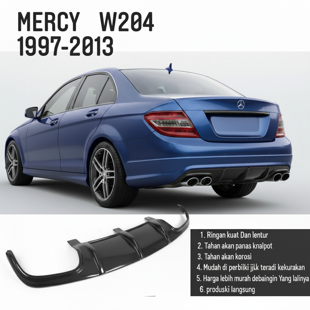 bodikit DIFFUSER MERCEDES BENZ W204 1997-2013 PREFACELITE DIFUSER MERCY MERCI
