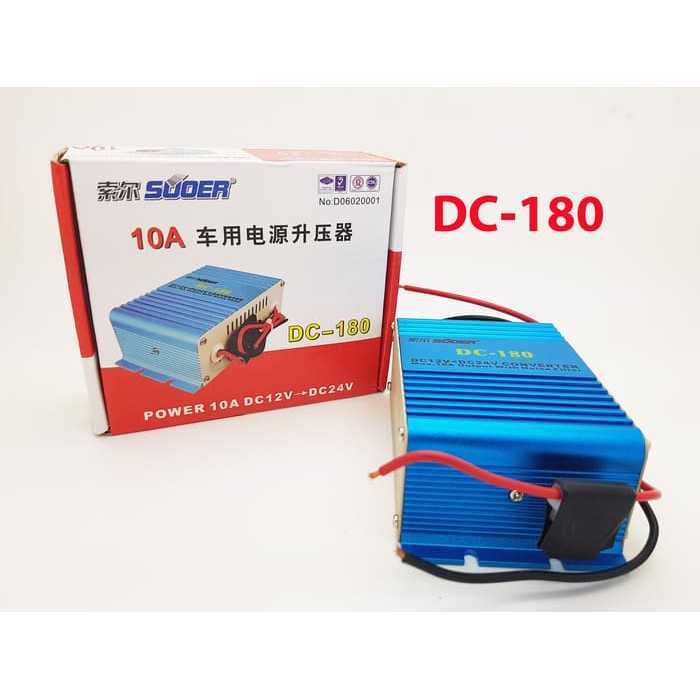 SUOER DC Converter 12 Volt To 24 Volt 10 Ampere