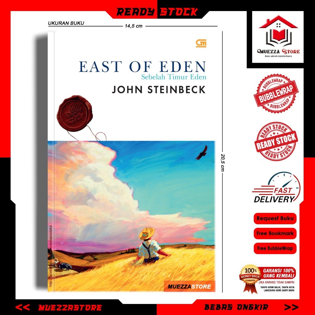 Buku East of Eden (Sebelah Timur Eden) - (John Steinbeck) (Indonesia)