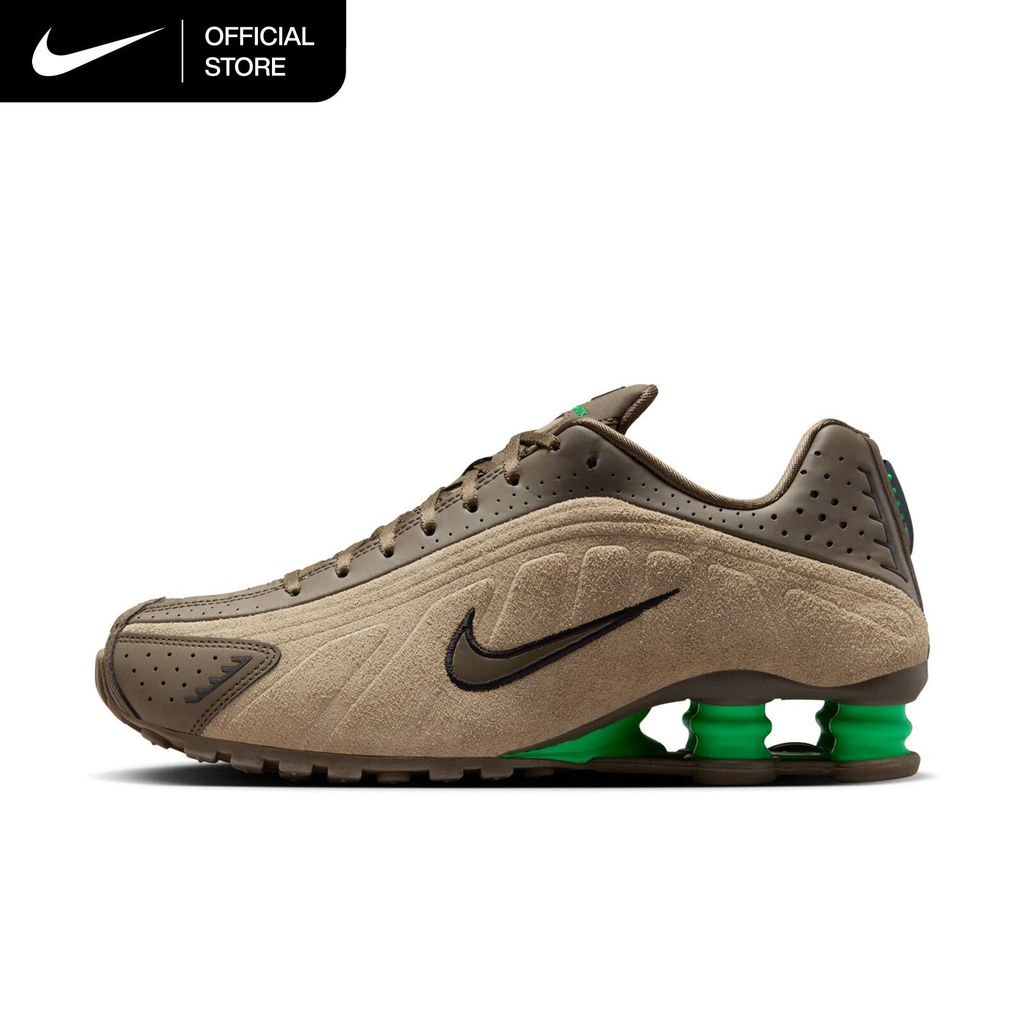 Nike Women's Shox R4 Shoes - Olive Khaki [HQ7739-200]