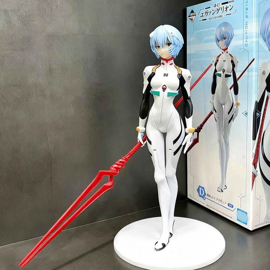 23cm Rei Ayanami  Action Figure with Spear of Longinus EVA Neon Genesis Evangelion Anime Collectible