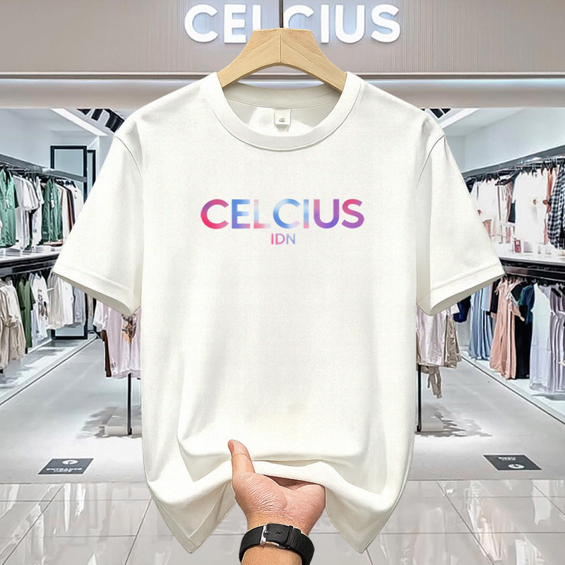 T-shirt CELCIUS Pria Kaos Original Casual Streetwear Fashion Trend Nyaman
