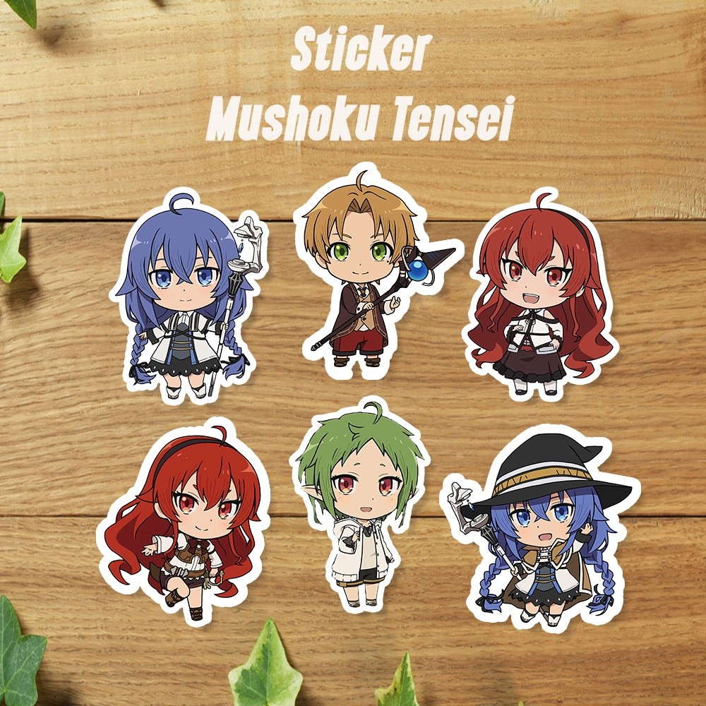 Sticker Anime Mushoku Tensei / Stiker Pack Mushoku Tensei Rudeus, Eris, Roxy