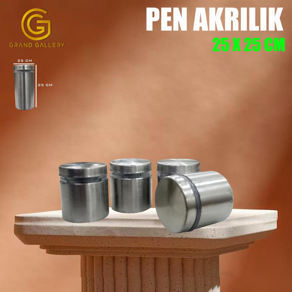 PEN IKLAN STAINLESS/ PEN BAUT AKRILIK 25X25 25X30 25X40