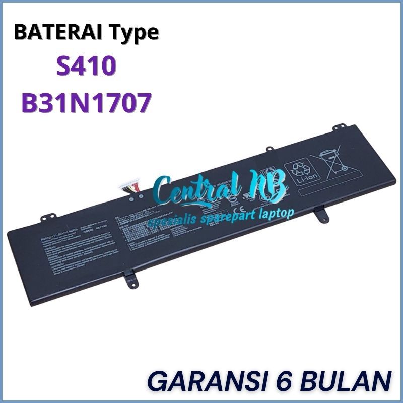 Baterai Batre Asus Vivobook S14 S410U S410UN S410UQ S410U - B31N1707 -CNB