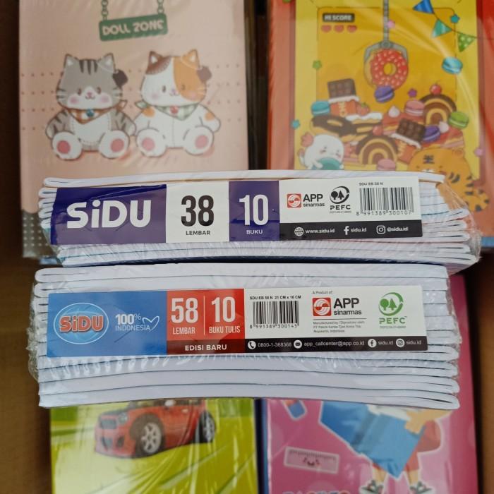 *AMT (1PACK ISI 10 BUKU) BUKU TULIS SIDU 38 LEMBAR  DAN 58 LEMBAR / BUKU TULIS SIDU ISI 38 - 58 LEMB