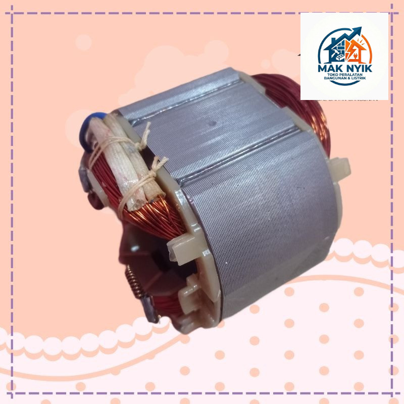 MAKNYIK STORE Stator M-2850 Gulungan Lilitan Rumah Armature Angker Mesin Profil Router M2850