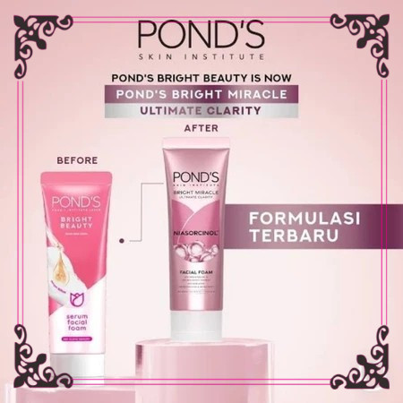 Ponds Bright Beauty Pink Face Wash  100ml ( sabun cuci muka)