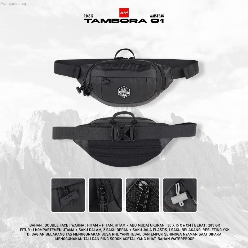 Tas Pinggang / Waist Bag Pria Tambora 01 Arei Outdoorgear