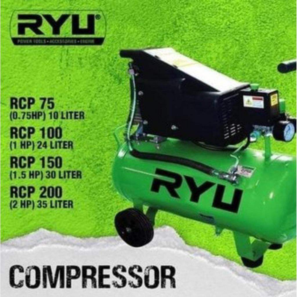Air Compressor Kompresor Angin Mesin 2 HP 35 Liter Ryu RCP200-1