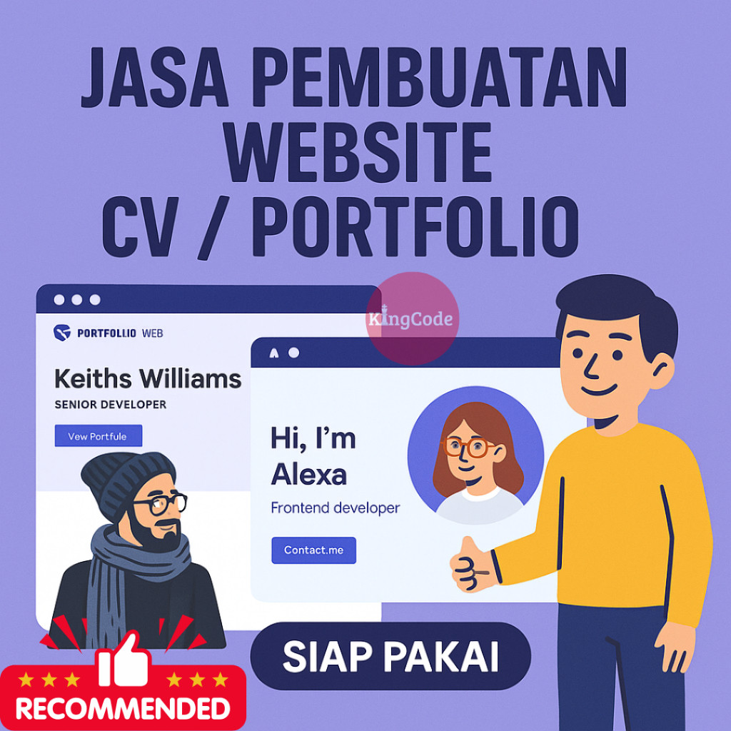 JASA BIKIN WEBSITE CV ONLINE / PORTOFOLIO PROFESIONAL TANPA BERLANGGANAN