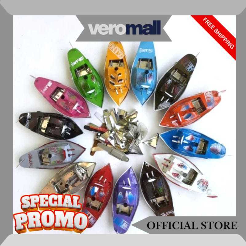 MAINAN PERAHU KAPAL OTOK-OTOK TRADISIONAL / KAPAL OTOK-OTOK LW