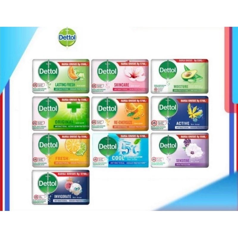 Dettol 100 gram Sabun Batang Dettol 100gr Sabun Mandi Dettol Besar