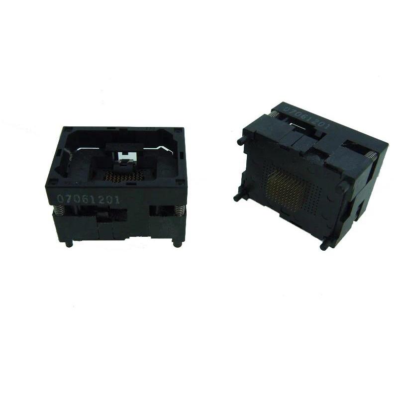 Opentop BGA64 IC testing seat Test Socket 1.0MM test bench block Aging seat 10mm*13mm for STI7105-BU