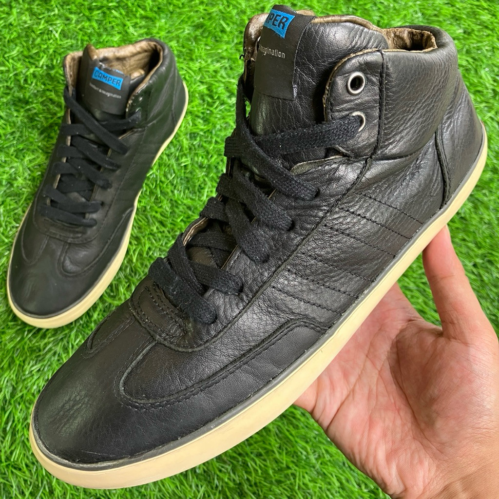 Sepatu CAMPER Pelotas Persil Black Leather sneakers ukuran 40