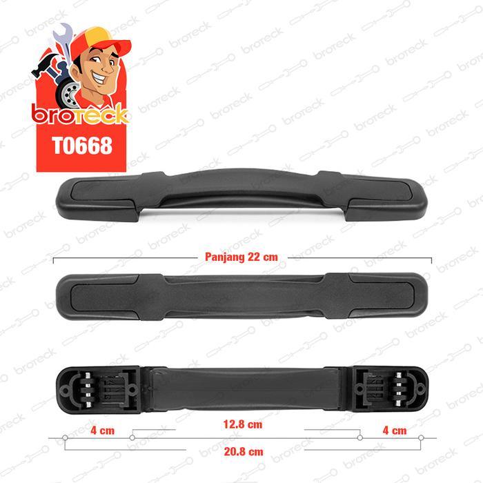 HANDLE KOPER PENGGANTI 22cm Model Luar Rumah gagang pegangan koper strap luggage kuat lentur bagus p