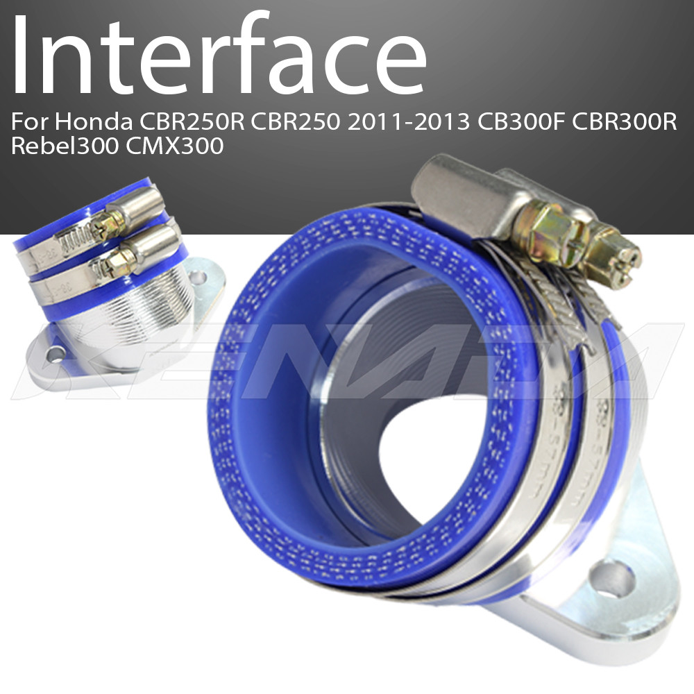 KENADA RACING Intake TB Double  30/32/36 /40MM Jet  CBR 250 CRF 250 CNC ukuran   2011-2013 CB300F CB