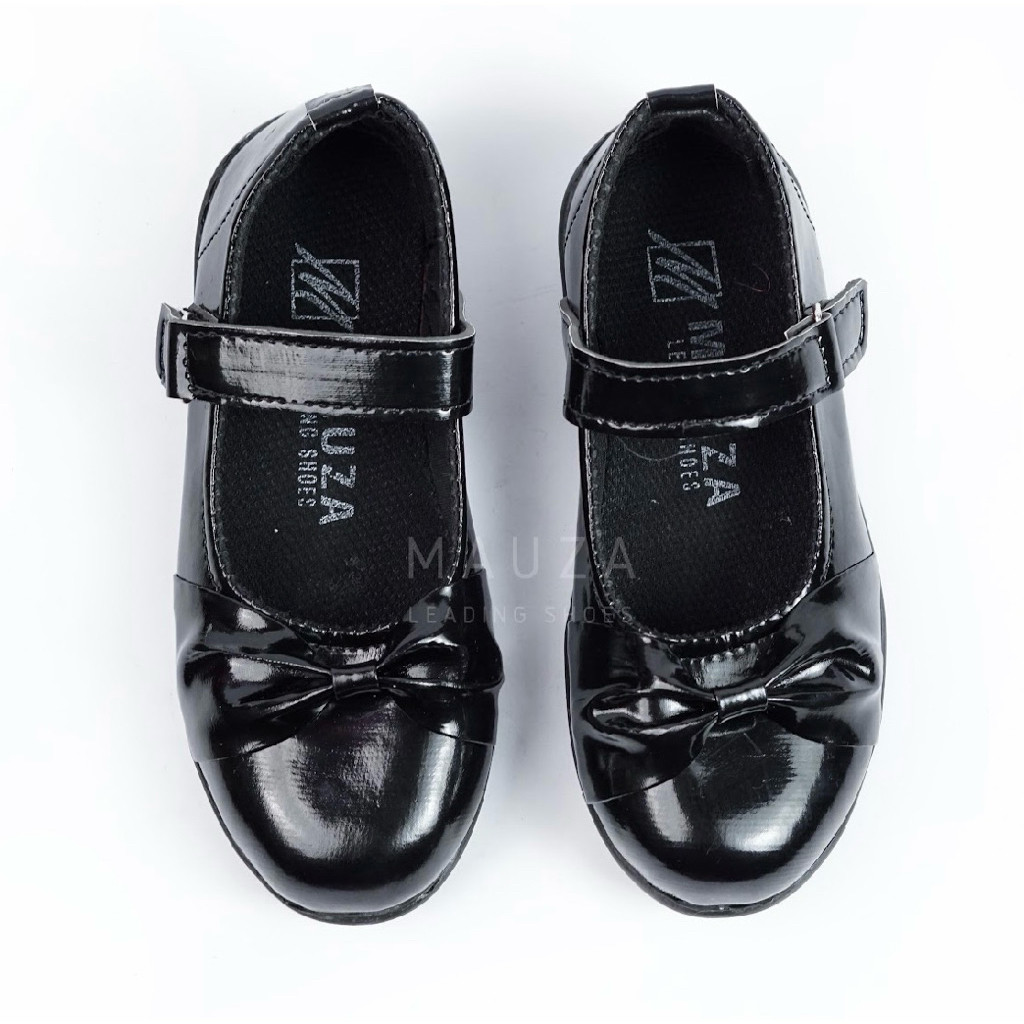 ab1 sepatu anak perempuan formal sepatu pantofel anak hitam paud TK SD